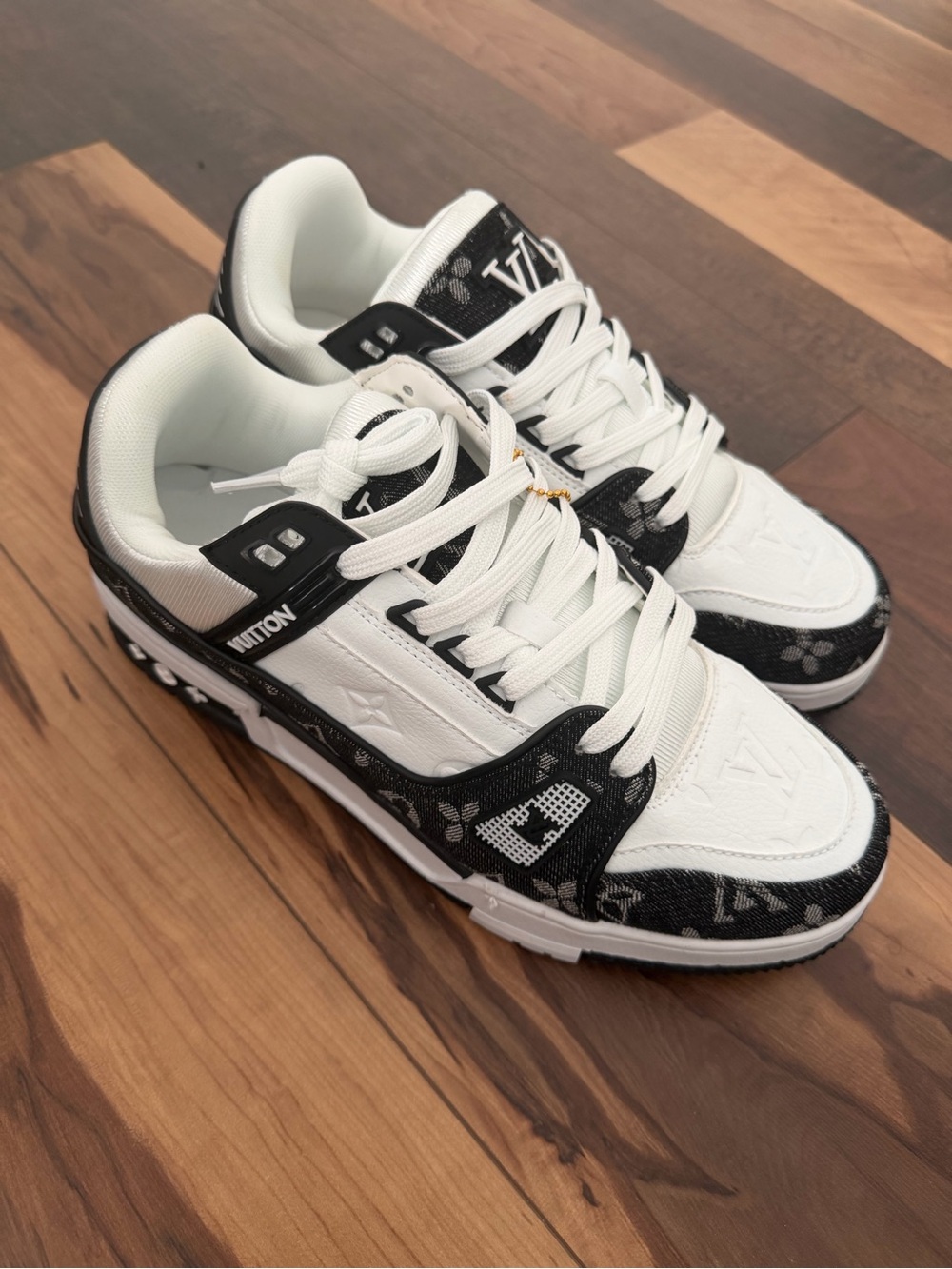 Louis Vuitton LV Trainer Black Monogram Denim